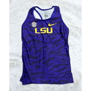 Nike Pro Elite LSU Tigers Track Field Running top Singlet 825142-XXX Women Small